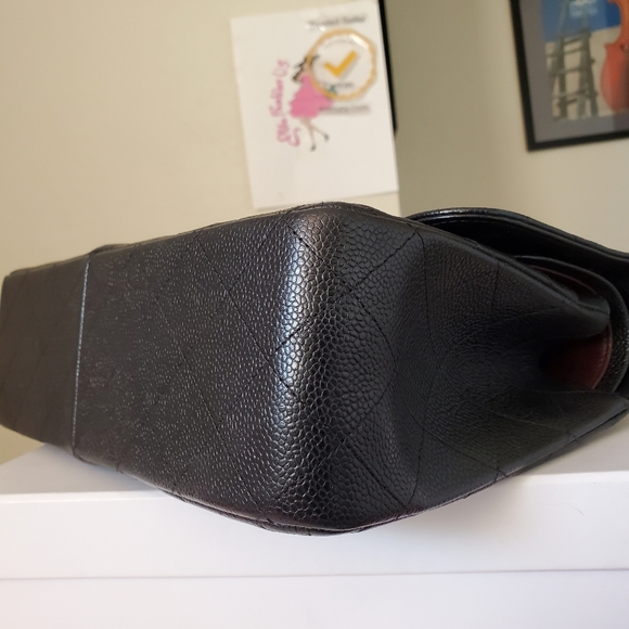 Chanel classic jumbo black caviar silver hw bag - Picture 9 of 12